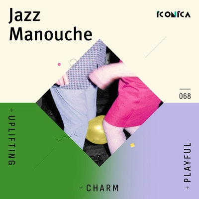 Cover art for the production music album Jazz Manouche by Intervox.